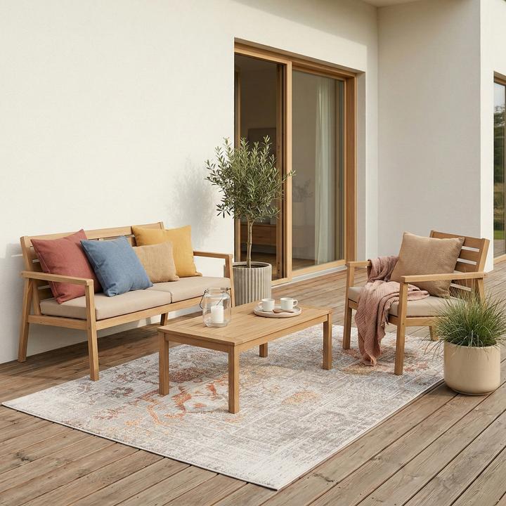 Produktbild Pergamon Indoor Outdoor Teppich Lagos Vintage (150 x 80 cm)