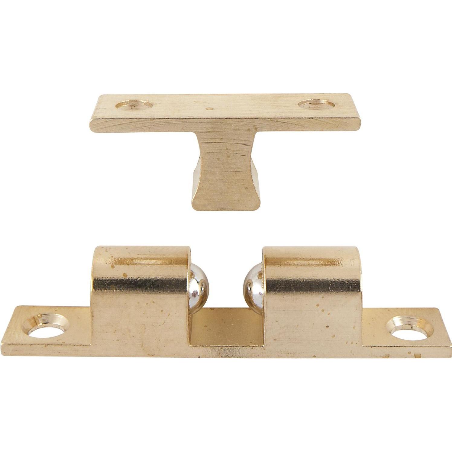 Dulimex, Möbelausstattung, Doppelkugelschnapper Schliesssystem (Schnappverschluss) 9x50mm Messing poliert