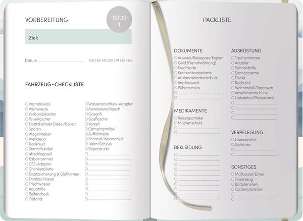 Produktbild Wohnmobil-Tourenbuch (Deutsch, Korsch Verlag, 2025)