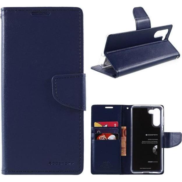 Goospery Bravo Diary Series (Samsung Galaxy S21+), Smartphone Hülle, Blau