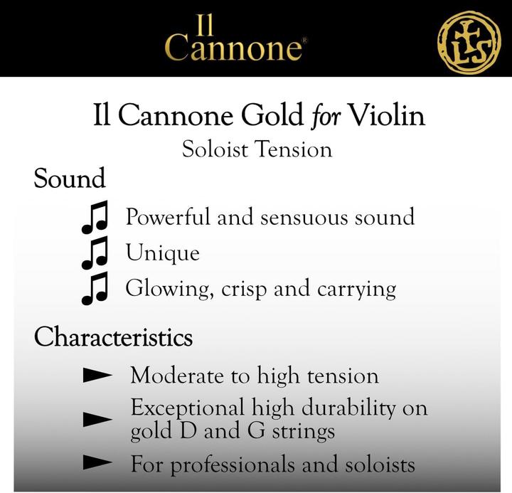 Actual product image Larsen Il Cannone Gold Soloist (4 x, violin)