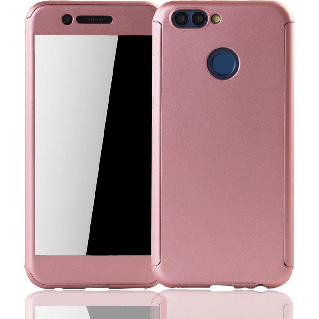 König Design Hülle Handy Schutz für Huawei Nova 2 Full Case Cover Displayschutz Bumper Rosa (Huawei Nova 2), Smartphone ...