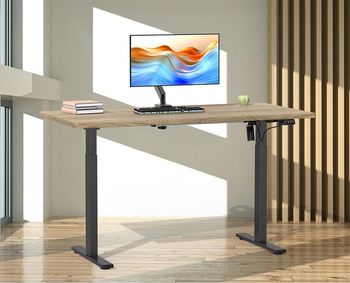 Produktbild VCM Schreibtisch verstellbar Lona 140x50 sw (140 x 50 x 120 cm)