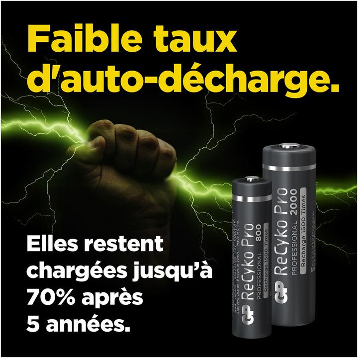 Immagine prodotto GP Batteries ReCyko Pro (4 pz., AA, 2000 mAh)