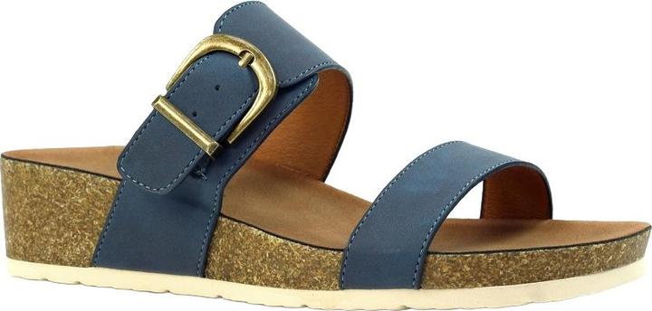 Actual product image Lunar Womens/Ladies Ripple Wedge Sandals (38)