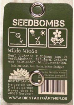 Produktbild Die Stadtgärtner Samenbomben Wilde Wiese (Rasensamen)