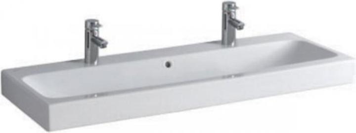 Produktbild Geberit Doppelwaschtisch iCon 120 cm wei mit Keratec 124020600 (480 mm, 1200 mm)