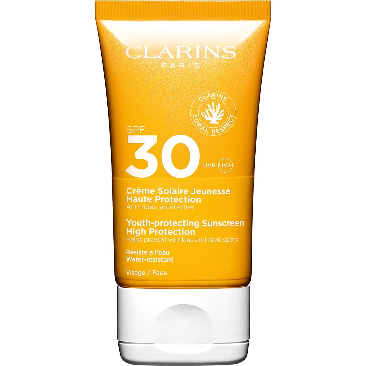 Clarins, Zonnecrème, Suncare Gezichtscrème SPF 30 (Zonnecrème gezicht, SPF 30, 50 ml)