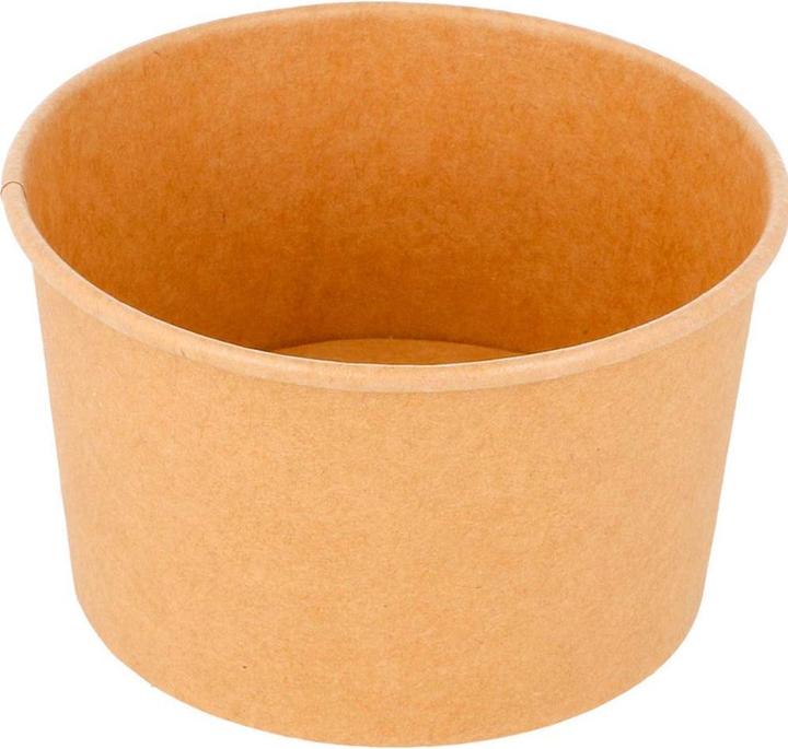 Produktbild Webstar Eisbecher 240 ml aus braunem Karton 50 Stück (50x)