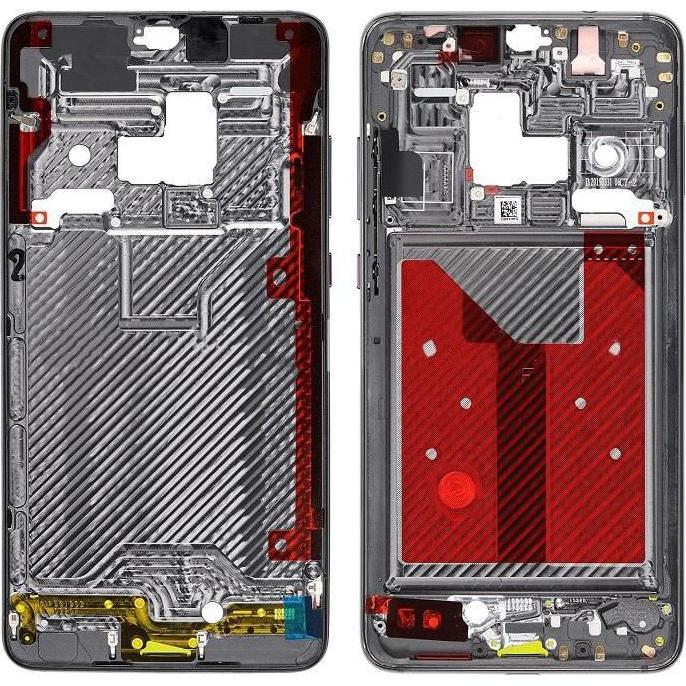 CoreParts Front Housing Frame - Black (Huawei Mate 20), Mobilgerät Ersatzteile, Schwarz