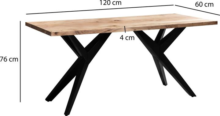 Actual product image Wohnling 120x60x76 (120 x 60 x 76 cm)