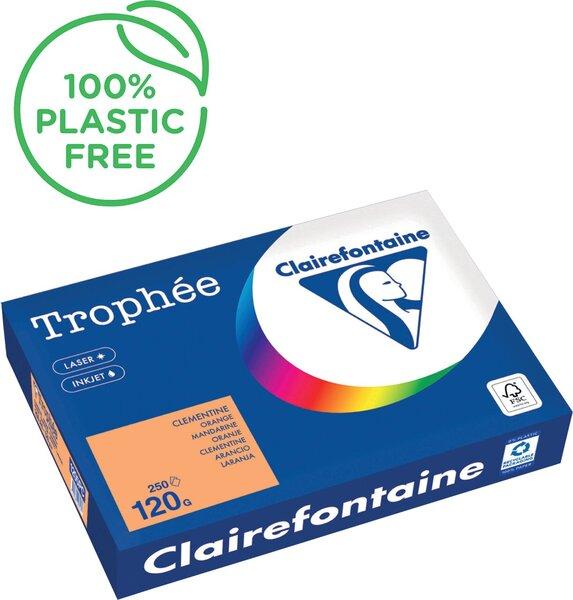 Productafbeelding Clairefontaine Kopieerpapier Trophée mandarijn DIN A4 120 g/m² 250 vellen (120 g/m², A4)