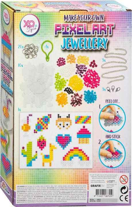 Actual product image Grafix Make your own pixel art jewelry