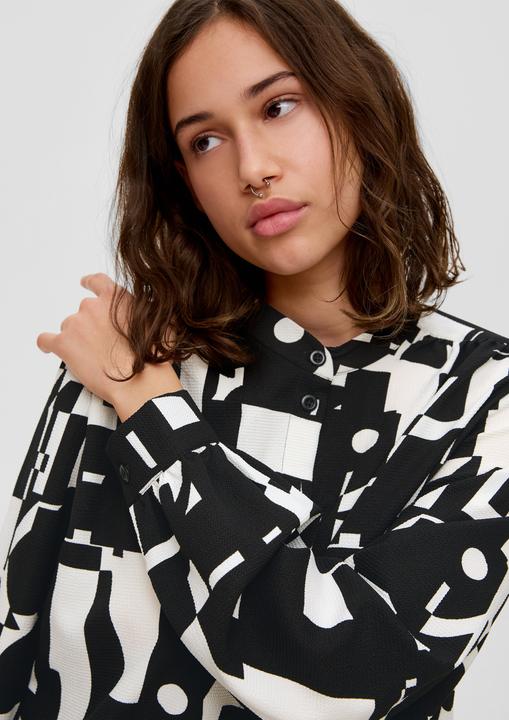 Immagine prodotto s.Oliver Hochgeschlossene Bluse mit Allover-Print (36)