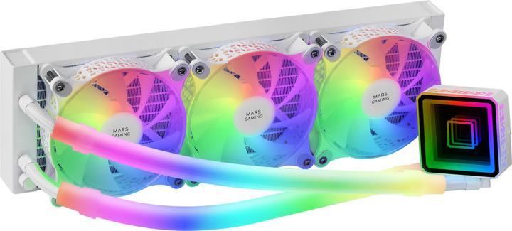 Actual product image Mars Gaming Kit Watercooling Aio Ml-Ultra RGB - 360mm (Blanc)