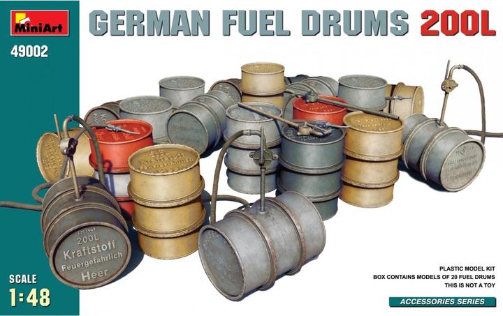 Actual product image Mini art German Fuel Drums 200L