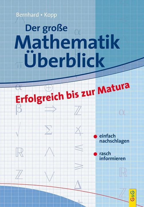 Produktbild Der grosse Mathematik-Überblick (Deutsch, Günther Kopp, Martin Bernhard, 2006)