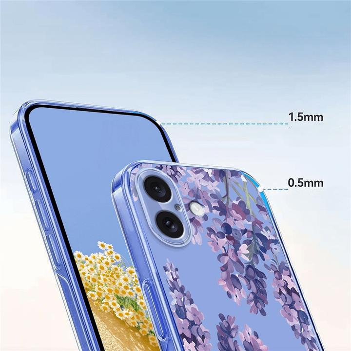 Immagine prodotto Cover-Discount iPhone 17 - Silikon Gummi Hülle Blumen (Apple iPhone 17)
