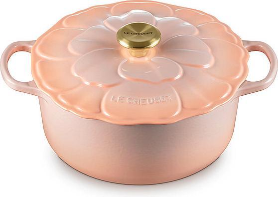 Produktbild Le Creuset Bräter SIGNATURE Blume 26cm/2l Peche (26 cm, Gusseisen)