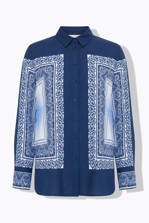 Actual product image Studio Untold Hemdbluse, Straight Shape, Tuchprint (42, 44)
