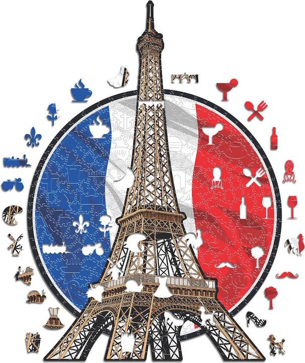 Produktbild Iconic Eifelturm - Monument Holz Puzzle Grösse L (500 Teile) (500 Teile)