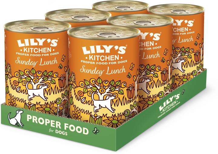 Produktbild Lily's Kitchen Nassfutter Sunday Lunch, 6 x 400 g (Adult, 6 Stk., 2400 g)
