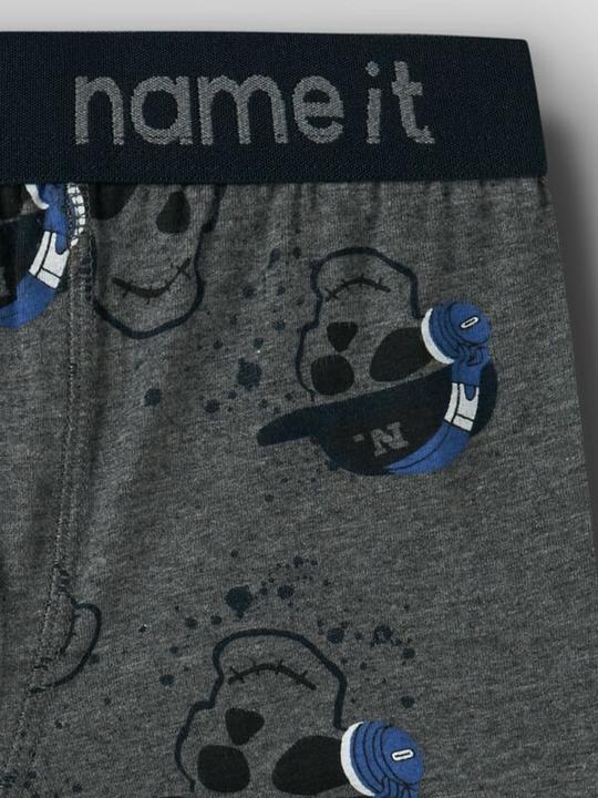 Produktbild Name it Nkmboxer 3p Dark Grey Mel Skull Noos (134, 140, 3er Pack)
