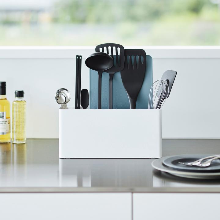 Actual product image Yamazaki Kitchen utensil and chopping board holder TOWER