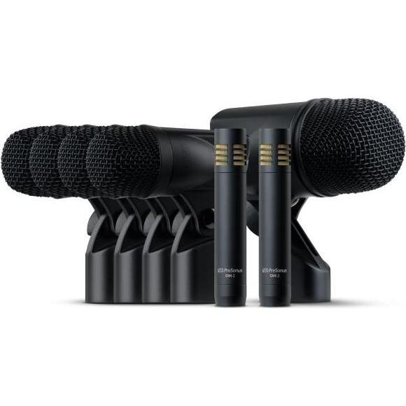 PreSonus Mikrofon-Set für Schlagzeug DM-7 Drum-Mikrofonset mit 7x XLR-Kabel, Mikrofon