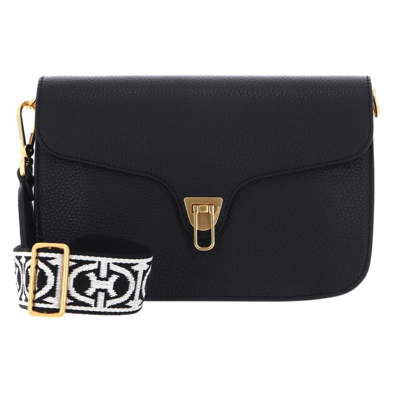 Coccinelle, Damen, Handtasche, Beat Soft Ribb Crossbody Bag, Schwarz