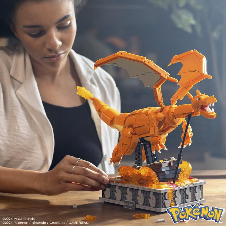Produktbild MEGA Pokémon Motion Glurak bewegliches Bauset