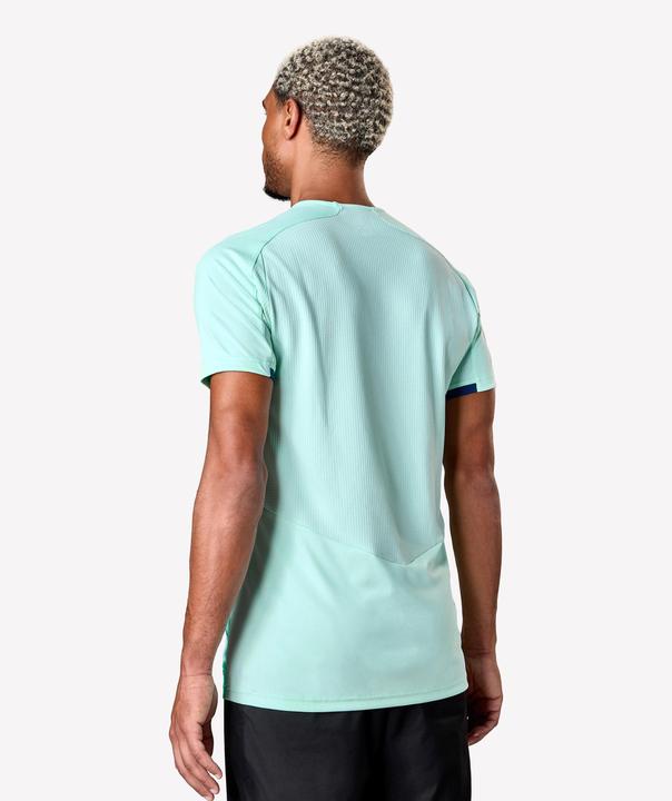 Image du produit Kipsta Maillot De Football Adulte Manches Courtes Viralto Check Vert Et Marine (XL)