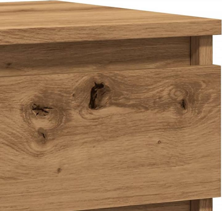 Produktbild VidaXL Nachttisch Stauraum Nachtschrank Nachtkommode Nachtkonsole Artisan-Eiche (40 x 35 x 50 cm)
