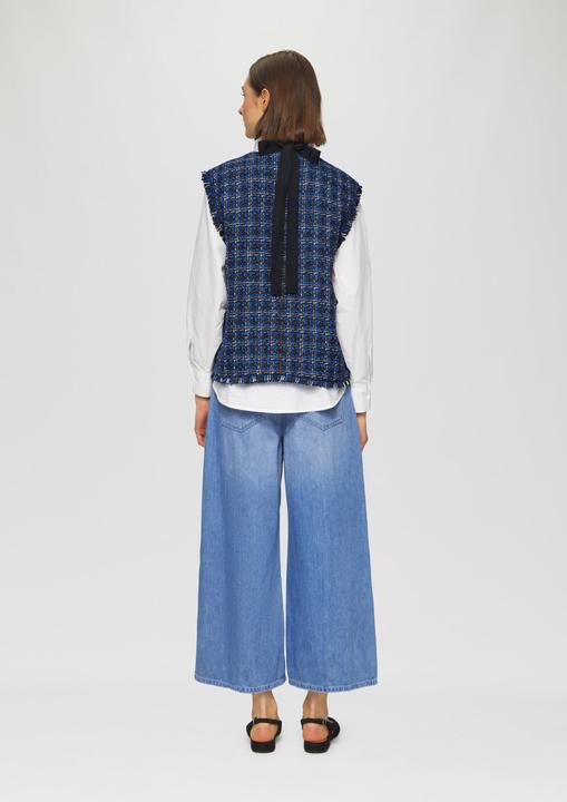 Immagine prodotto S.Oliver Indoor-Weste Bouclé-Weste mit Fransen und Brusttaschen (38)