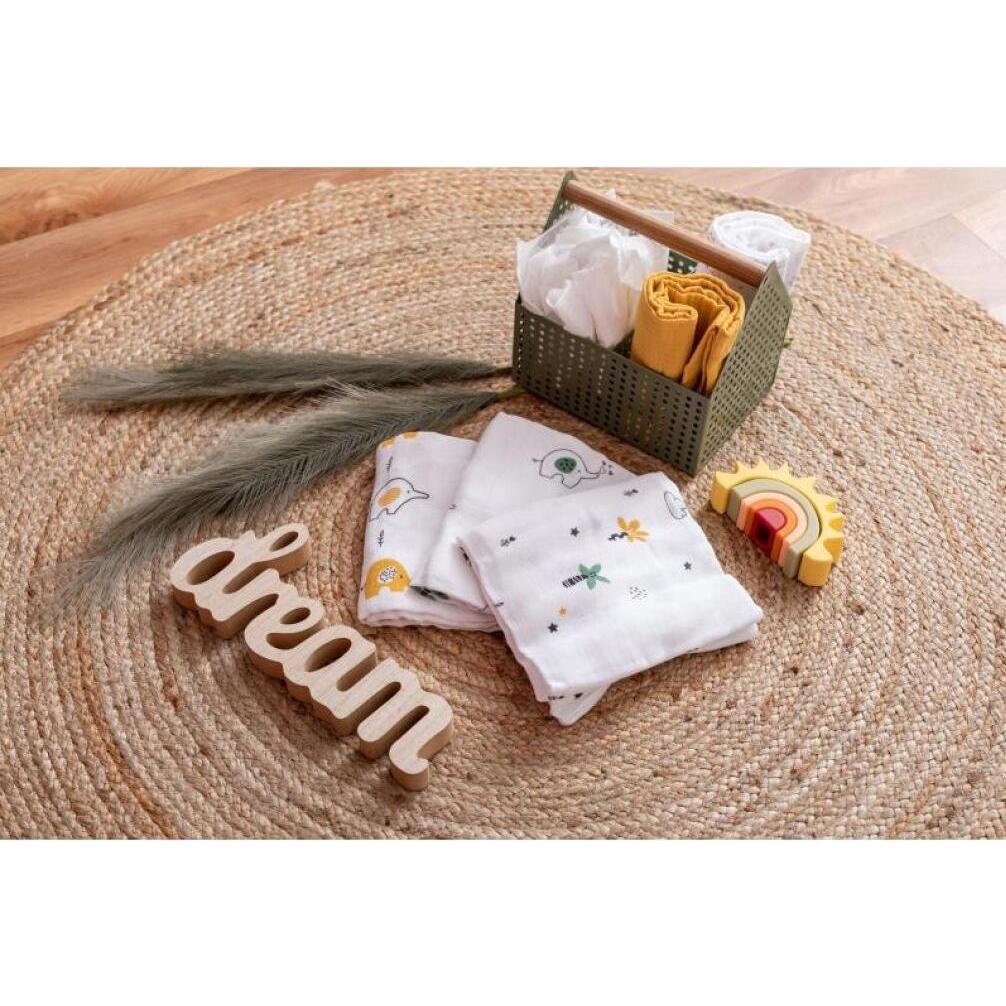 Thumbnail - Bubaba, Pucktuch + Nuscheli, Tetra-Windeln 3er Pack Elefant