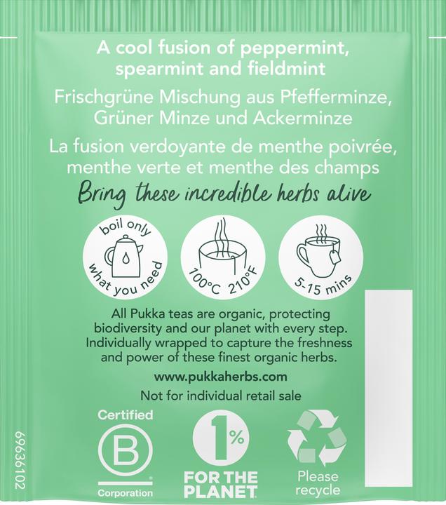 Actual product image Pukka Three Mint Organic (32 g)