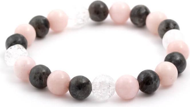 Beneto Bead bracelet made of jadeite. crystal and labradorite MINK09 / 17 (Labradorite, Kristalle, Jadeite)