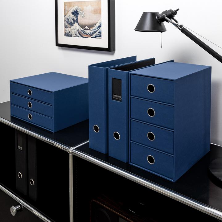 Produktbild Rössler Ordner Soho navy (A4, 80 mm, 1 Stk.)