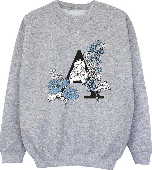 Actual product image Disney Boys Alice In Wonderland Letter A Sweatshirt (116)