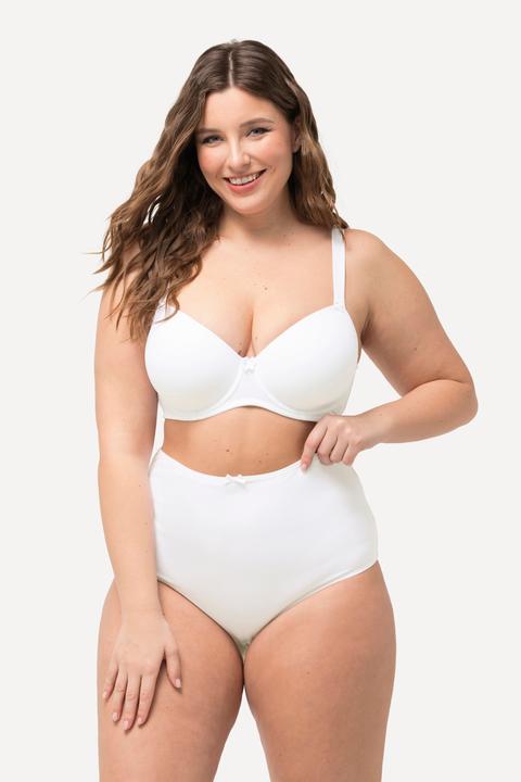 Produktbild Ulla Popken Maxislips, 5er-Pack, Ringel / einfarbig, High Waist (50, 52)