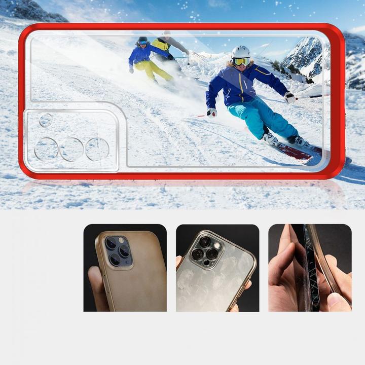 Produktbild Hurtel Clear 3in1 case for Samsung Galaxy S22 + (S22 Plus) frame gel cover red (Samsung Galaxy S22+)