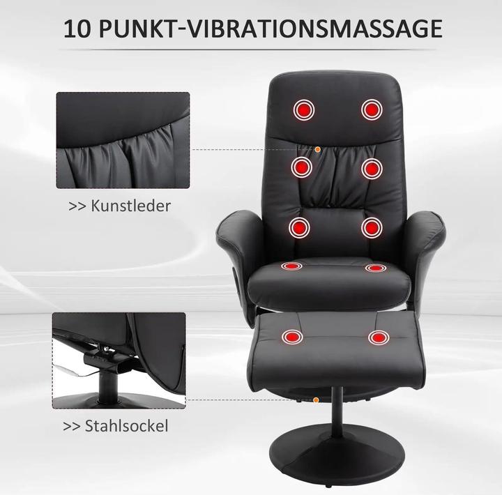 Actual product image Jamb Massage chair with footrest