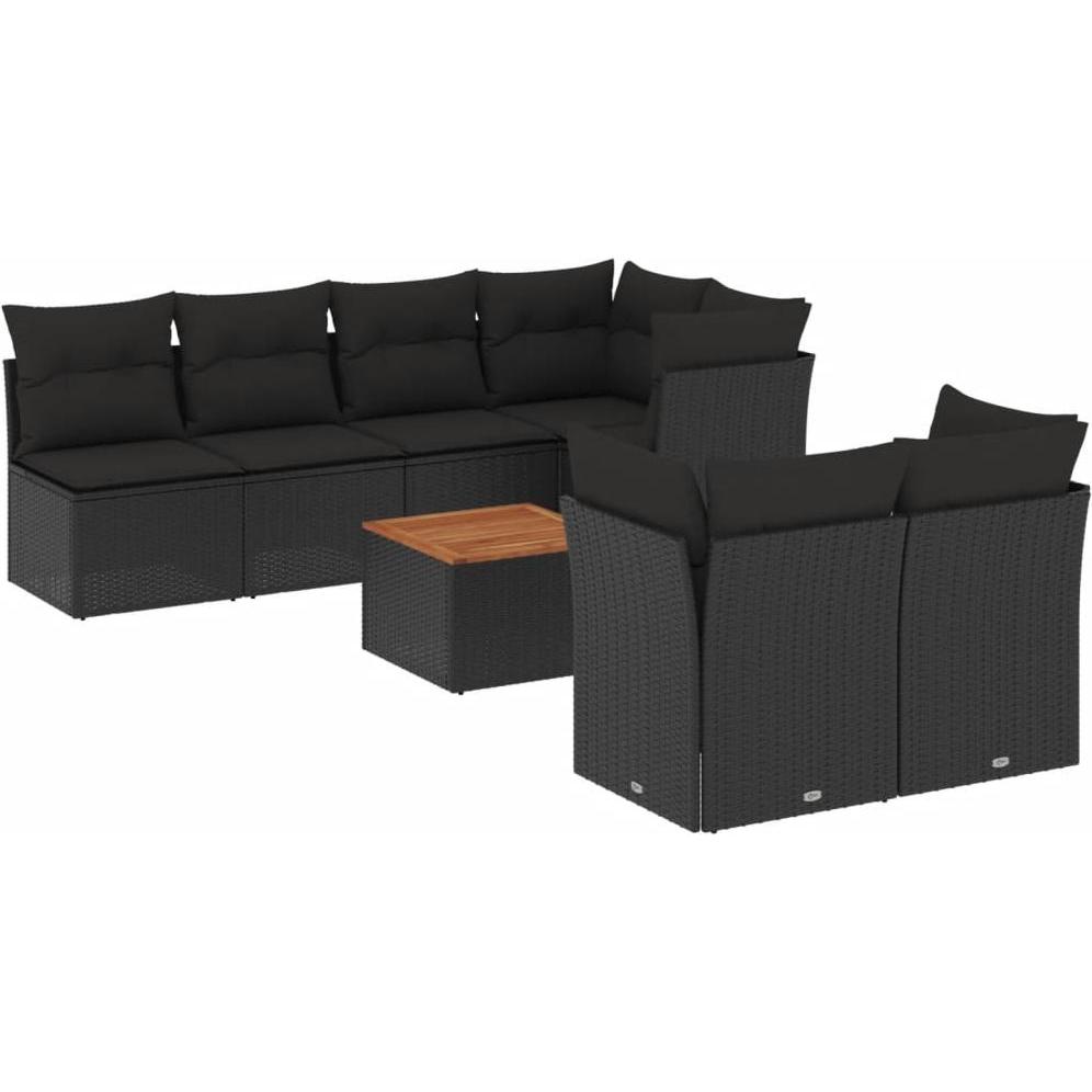 VidaXL, Gartenlounge, 10-tlg. Garten-Lounge-Set mit Kissen