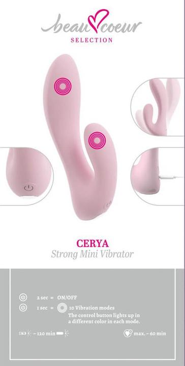Actual product image Beau Coeur CERYA Strong Mini Vibrator