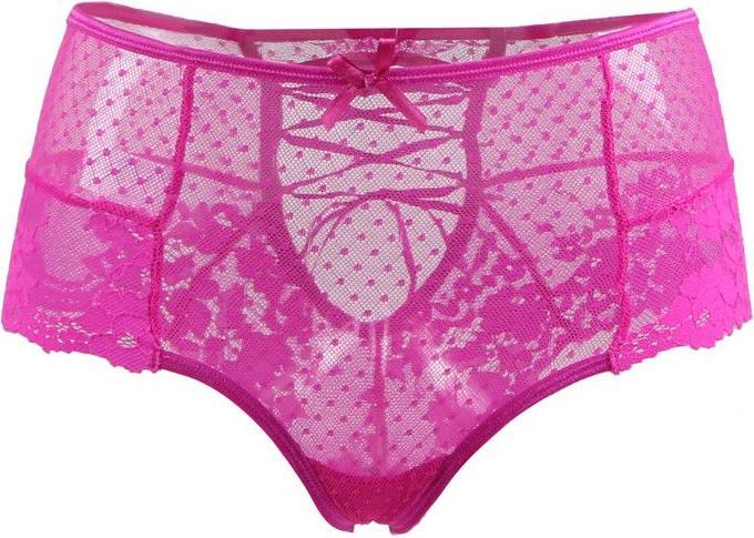 Actual product image Christine Le Duc Slip met Schnürung pink (M, L)