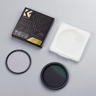 Actual product image K&F Concept Grauer einstellbarer Magnetfilter Nano-X MRC Fader ND2-32 - 77 mm (77 mm, Neutral density filter)