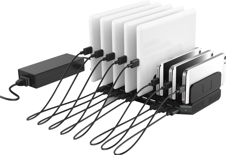 Actual product image Lindy 10 port USB cradle (5 W)