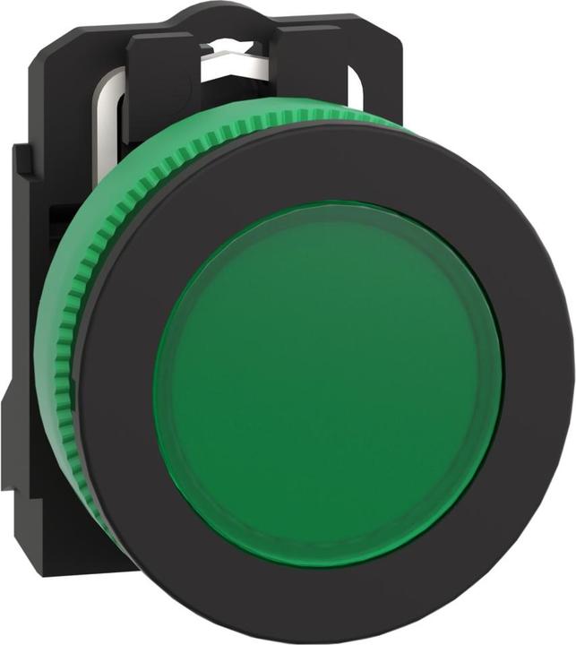 Produktbild APC Electric Leuchtmelder, flach, komplett, ø30mm, IP69K, 18mA 24V Grün