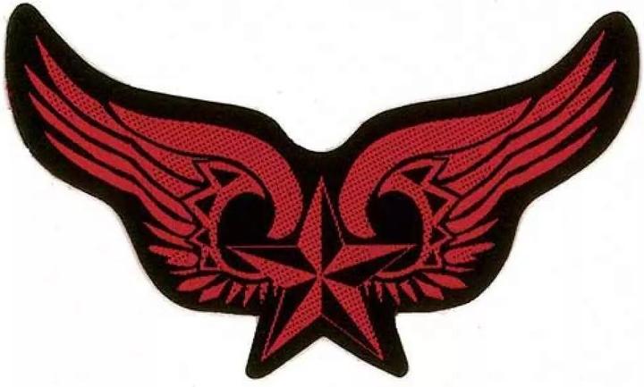 Produktbild Generic Patch Winged Nautical Star Polyester Aufnähen