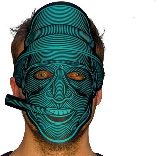 Produktbild Rubies Gangster Maske LED